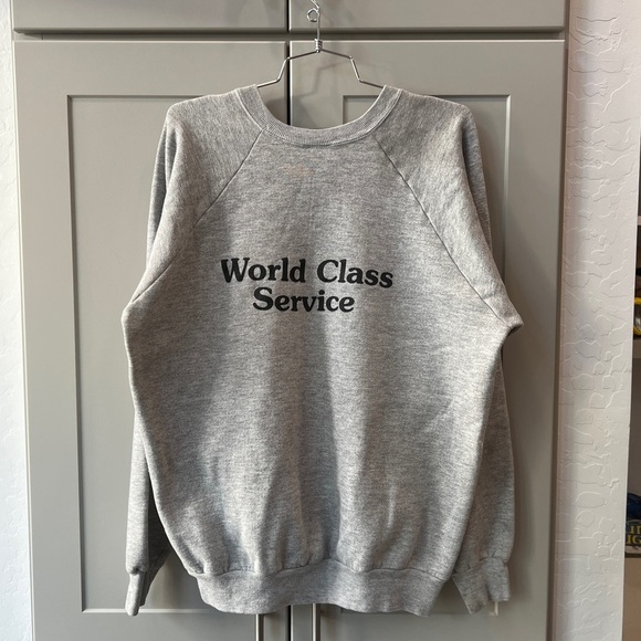 Vintage AT&T logo Cellular Crewneck XXL Sweatshirt Puff Print G1 Fruit Loom - Picture 4 of 5